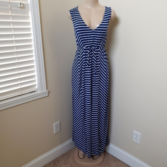 ISABEL MATERNITY Striped Maxi Dress - Picture 1 of 9